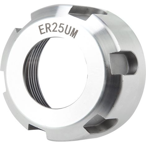1 écrou d'équilibrage dynamique ER25UM, porte-écrou de pince métallique pour tour (blanc M321,5) (1/5)