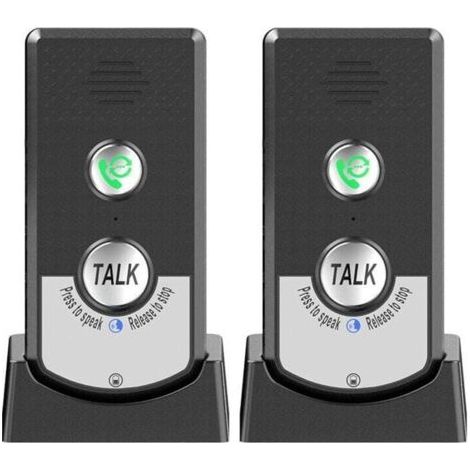 Lot De 2 Interphones Sans Fil Pour La Maison, Appelant Bidirectionnel, Interphone Vocal Portable Sans Fil Ultra Longue Distance Pour Personnes âGéEs, Communication De PièCe à PièCe,Sonnerie D'Appel,de (1/4)