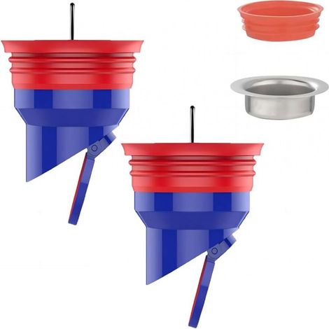 2 Pièces Anti-Odeur Drain de Sol Douche, Siphon de Sol en Silicone, Anti-Refoulement de Drain de Plancher de Douche, Universel 50 Tubes 40 Tubes Noyau Anti-Odeur (1/5)