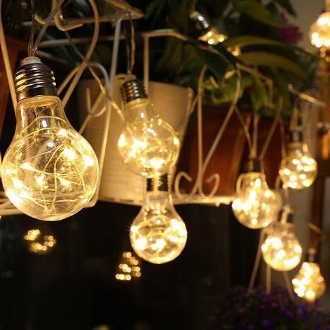 Ampoule de Noël LED de 5,6 mètres, décoration de chambre à coucher, guirlande lumineuse de Noël, pendentif d'arbre de Noël, lumière décorative en fil de cuivre, 8 modes, télécommande USB, blanc chaud