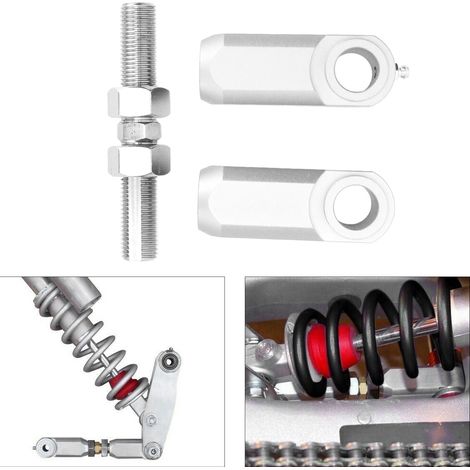 Kit d'abaissement arrière pour quad Yamaha Raptor 700, 350, 660 et 700R (argent) (1/5)