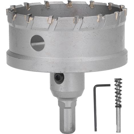Scie cloche en carbure de tungstène TCT 75mm, foret industriel pour métal épais, ouvre-trou robuste de perçage. (1/5)