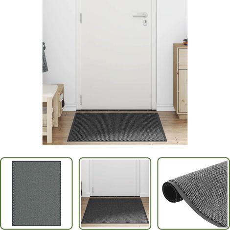 Paillasson anti-dérapant -  Paillasson Anthracite 80x120 cm (1/5)