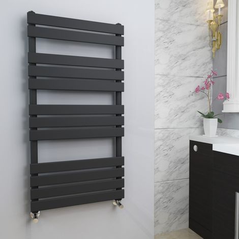 WarmeHaus Sand Grey Flat Panel Heated Towel Rail 1200x600mm