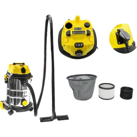 Aspirador industrial Geko G81086, depósito inox 25 L, 1800 W (1/5)