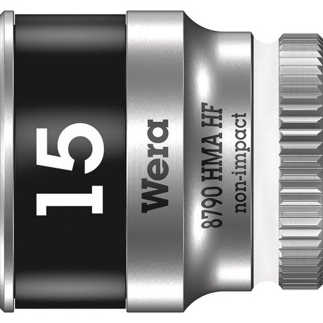 Insert de clé à douille 8790 HMA HF 1/4 pouce 6 pans SW 15 mm L.23 mm