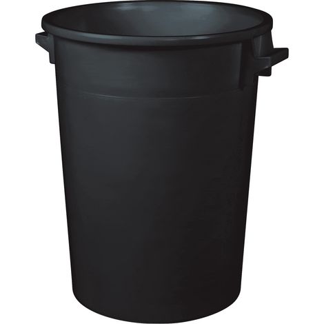 BRB Rundtonne für Gewerbe & Industrie – hygienisch, stabil, stapelbar, vielseitig (anthrazit, 100 Liter)