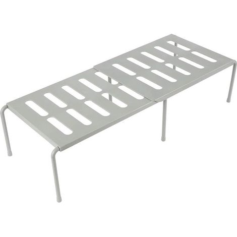 Étagère de placard extensible de 36 cm à 69 cm Organisateur de plate-forme de cuisine (gris) (1/5)