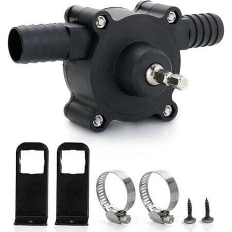 Pompe de perceuse électrique, pompe à eau mini pompe de perceuse électrique à main pompe auto-amorçante portable pompe de perceuse ménage petite pompe à eau pour la maison jardin, 6. 35Mm (1/4)