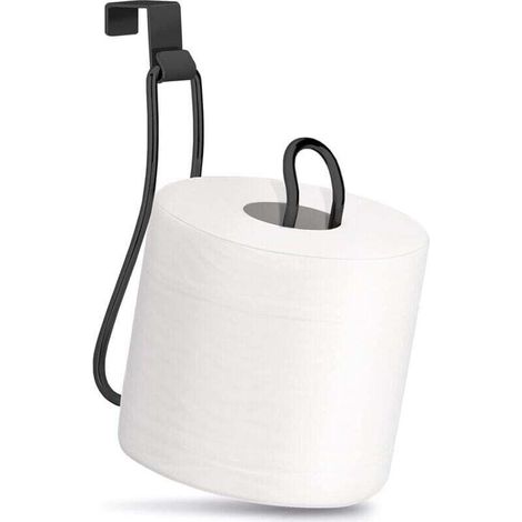 Schwarzer Toilettenpapierhalter, Rollenständer, Badezimmer
