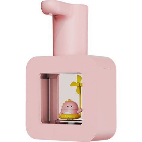 Seifenspender mit Kinder-Cartoonmotiv, automatischer, nachfüllbarer rosa Seifenspender - AquaForge (1/5)