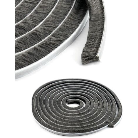 PA Stück Schiebetür-Bürstendichtung, selbstklebende Bürstenleiste, Bürstendichtung, zum Bewegen von Fenstern und Türen, 9 mm x 15 mm x 10 m (1/5)