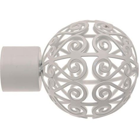 1 Embout Perse - Blanc laqué - Diamètre 28