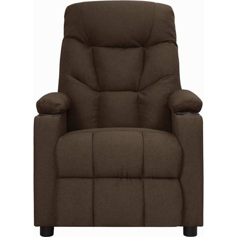 Maison Exclusive - Relaxsessel Dunkelbraun Stoff (1/5)