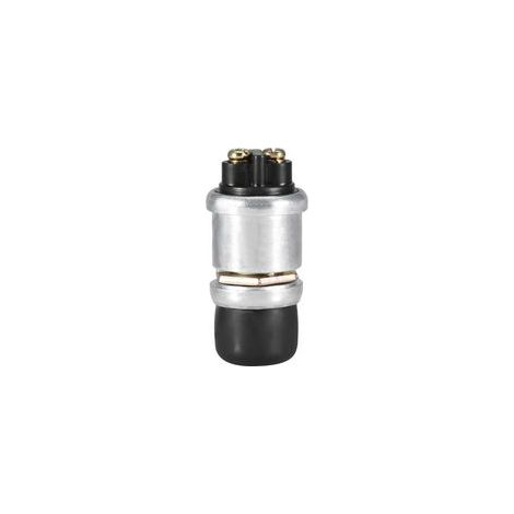 Interruptor de bocina de botón pulsador impermeable de 2 pines, 12 V, 20 A para automóvil, barco, bicicleta, arranque del motor, interruptor de bocina universal de alta resistencia para camión + inter