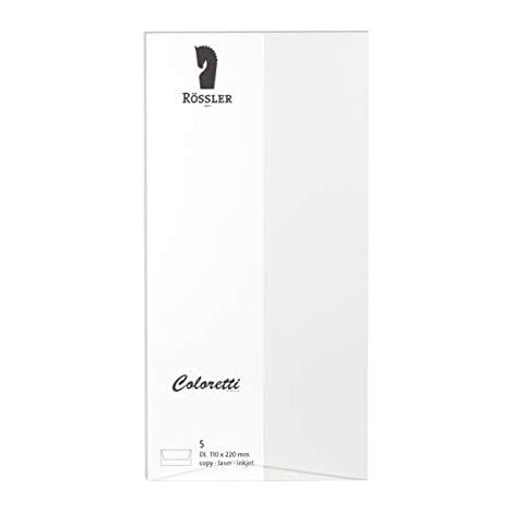 Enveloppe américaine dl colouretti 5 pièces white (1/3)