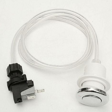 16A Druckknopfschalter – Ein/Aus für Badewanne/Whirlpool + Luftschlauch-Set – Elektrische Sicherheit – Für Whirlpoolbesitzer