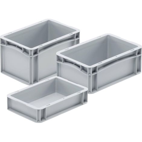 Eurobox 30x20x07cm grau 2,9 l