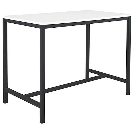 Table haute Swap L 140 x H 110 x P 80 cm Blanc - blanc - Maxiburo