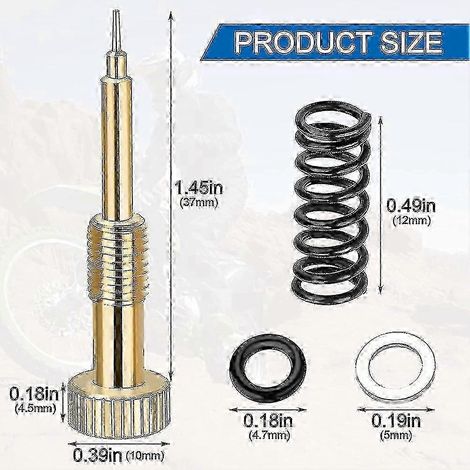 Pro Vergaser-Reparatursatz, Gemischregulierschraubensatz für Keihin CV/CVK Vergaser, Harley Big Twin 1990-1999, Twin Cam 1999-2006 (Highway)