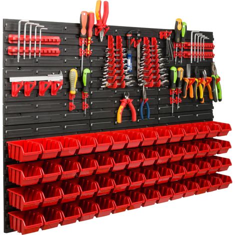 Tavolo portautensili da officina 117x78 cm + 56 cuvette (1/5)