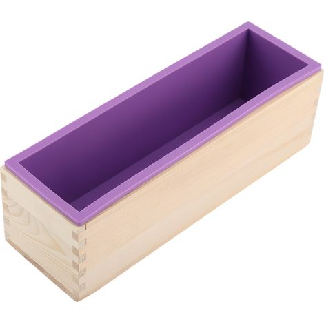 Molde rectangular de silicona para jabón (1200 ml), herramienta para hornear, hacer helados y chocolate. (1/5)