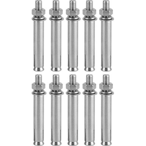 10 vis d'expansion M8x80 en acier inoxydable 304, accessoire pour outils à main