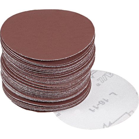 disques abrasifs auto-agrippants grain floqué pour ponceuse orbitale aléatoire 3 pouces lot de 50 1000 Verre Papier Marron (1/4)
