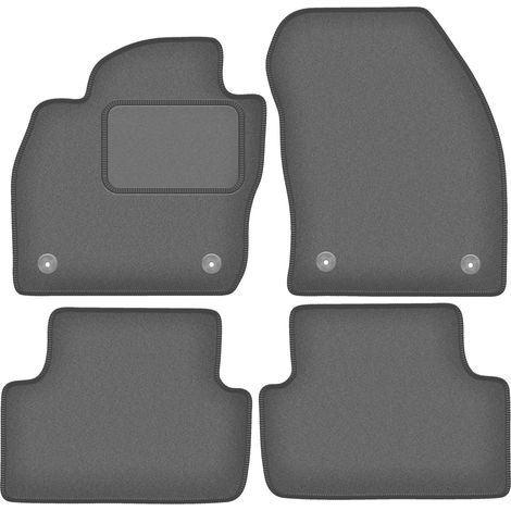 Tappetini per auto in velluto color grafite per: Volkswagen T-Cross crossover (2019-)