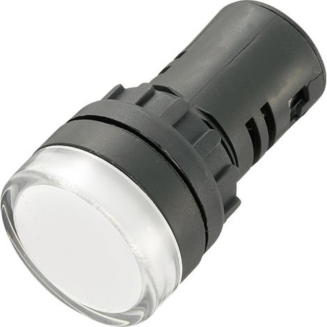 TRU COMPONENTS 140401 LED-Signalleuchte Weiß 230 V/AC (1/2)