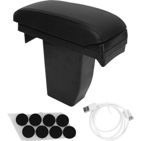 EBTOOLS Boîte de Rangement à l'accoudoir de Console Centrale avec Porte-USB & Cup pour 2008 - Double Couche pour Plus de commodité et de Confort (1/5)