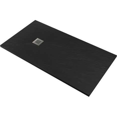 Piatto Doccia in Pietra 100x90 cm Pedrinelli Ardesia Stone Side Antracite (1/5)