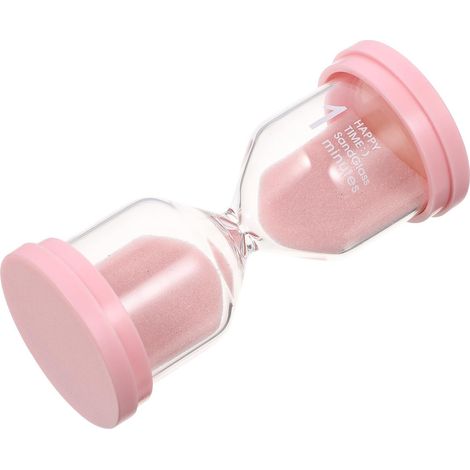 Minuteur Sablier Décoratif en Verre Rose pour Table (1/5)