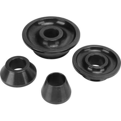 Set of cones conical balancing of wheel in carbon steel, repair tool of tires of 36mm of diameter shaft for car truck SUV 4 pieces