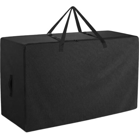Sac de rangement pliable imperméable pour matelas avec poignées renforcées et fermeture éclair – Étui de transport portable en tissu Oxford pour lits jumeaux, jumeaux XL et grand lit, voyage (1/5)
