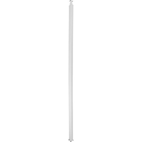 Colonne à clippage direct 2 compartiments hauteur 3,90m couvercle PVC et corps en PVC blanc RAL9003 (653033) (1/2)