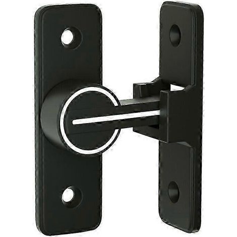 Loquet de porte coulissante intérieure, loquet à 90°, loquet antivol, loquet intérieur, trou libre, loquet lumineux (1/5)
