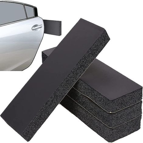 Lot de 6 panneaux de protection muraux auto-adhésifs en mousse pour garage/parking, noir, 30 (1/4)