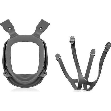 2 anneaux en caoutchouc et sangles de harnais de tête série 6000 pour masques de protection respiratoire complets - Pièce de rechange (1/5)