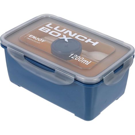 Boîte à lunch Bento portable de 1200 ml avec quatre fermetures (1/5)