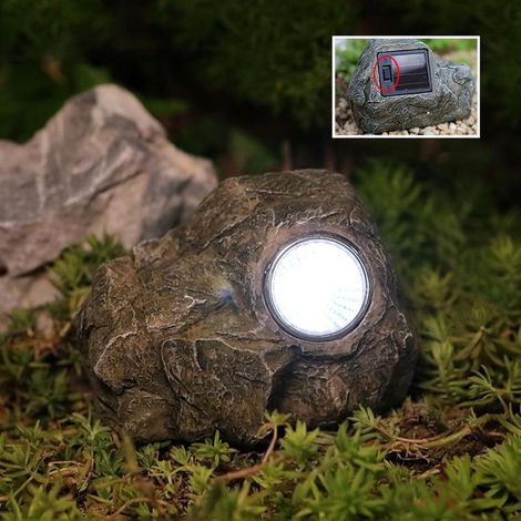 Cache Clef Exterieur,Liuer Imitation Pierre Avec Compartiment Secret Avec LED Cachette de Clés pour L'extérieur,Coffre Fort Cachez Votre Clés De Rechange Dans La Pierre À L'extérieur (1/5)