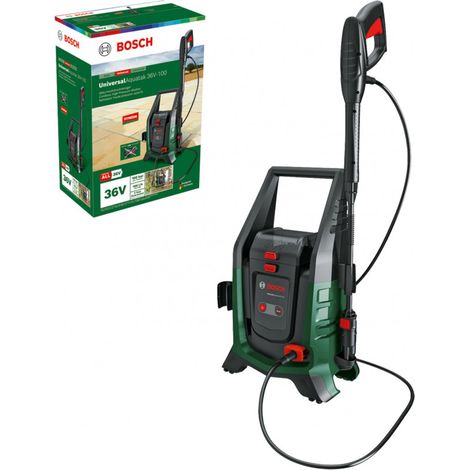 Bosch – Nettoyeur haute pression électrique 36V – Pression 100 bars – Débit max 350L/h – Longueur tuyau 5m – Technologie Syneon pour autonomie optimale (1/2)