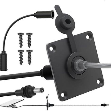 Kit de passage mural étanche Starlink Mini, adaptateur femelle CC 5,5 x 2,1 mm inclus, port d'entrée de câble (1/5)