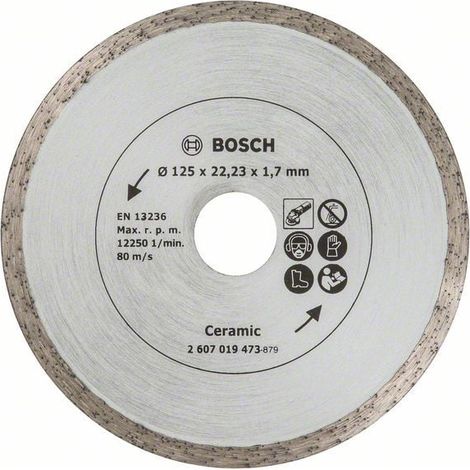 Disco de diamante Bosch para baldosas, diámetro: 125 mm - 2607019473 (1/2)