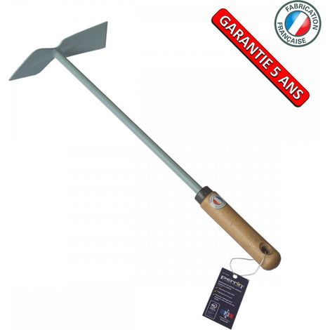 Azada para cebollas con hoja y lengüeta – mango extralargo de madera con certificación PEFC. OUTILS PERRIN