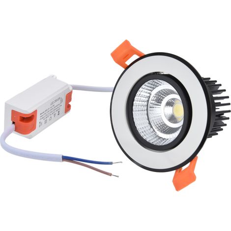 Spot LED encastré 7W COB 6000K 100-264V, projecteur orientable 3.3in pour plafond, éclairage de chambre (1/5)