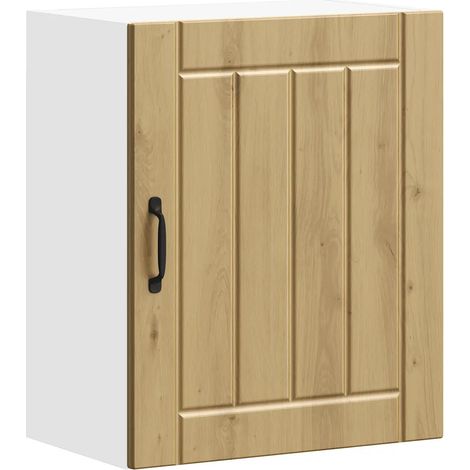 Mueble de cocina Lucca de pared 50 x 31 x 60 cm diseño de montaje en pared gran capacidad de almacenamiento acabado en roble macizo hecho a mano 020050161 (1/5)