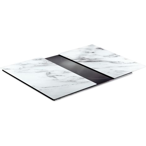 Taglieri e coperchio per piano cottura, in vetro, bianco, 60x52 cm, 2 pezzi. (1/5)