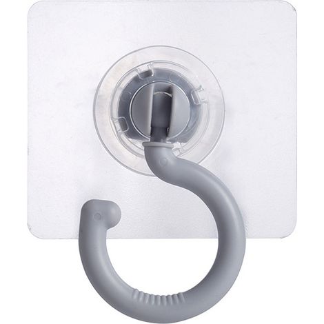 Crochet de plafond rotatif à 360° sans clou ni perçage, grand crochet pour moustiquaire ou rideau, crochet pour manteau en viscose. (1/5)