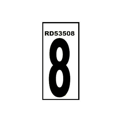 Adhésif Normaluz numéro 8 4,6x14 PVC Glasspack 0,4 RD53508